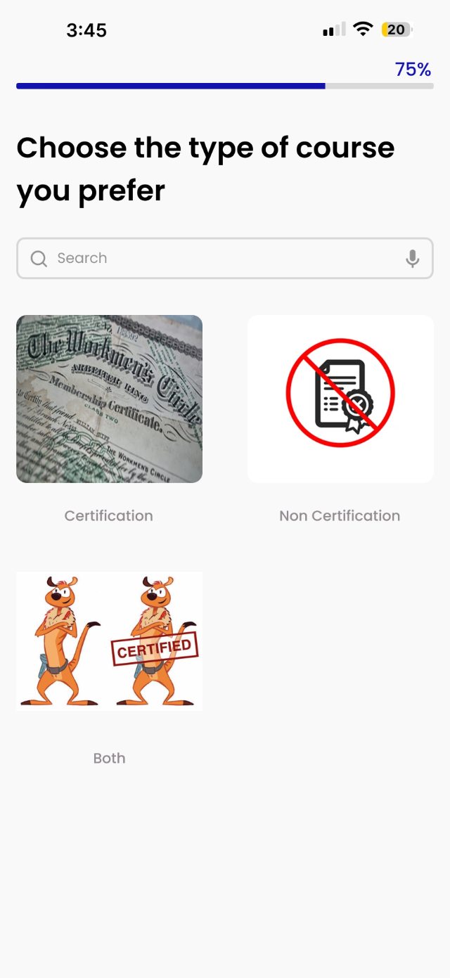 EduFusion — Course type