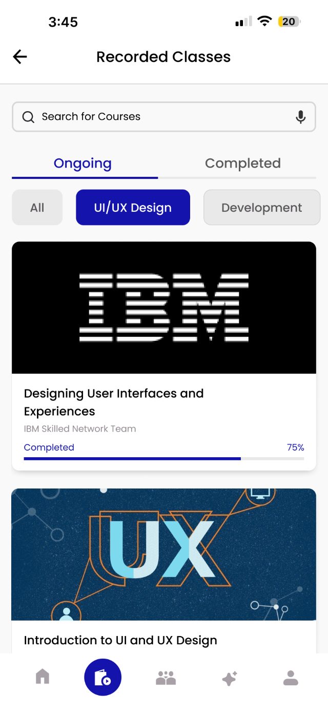 EduFusion — Ongoing · UI/UX