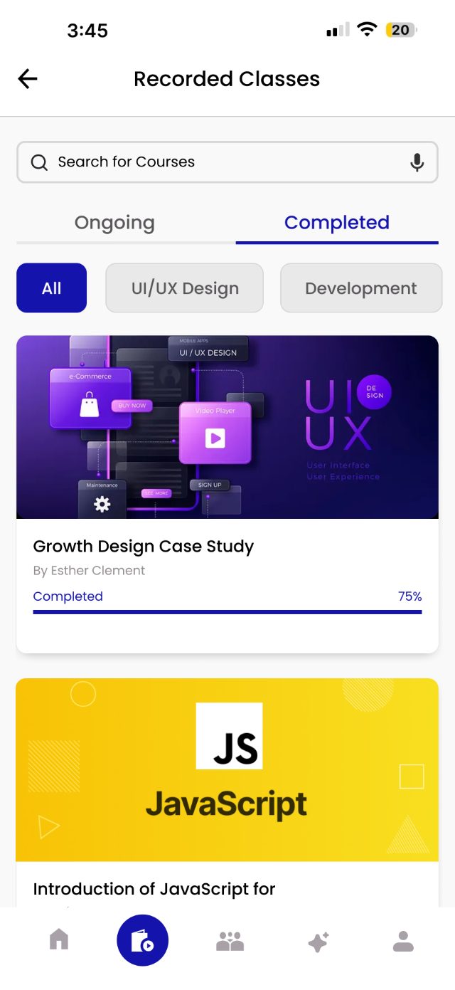 EduFusion — Completed · All