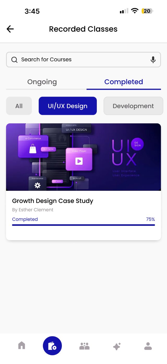 EduFusion — Completed · UI/UX