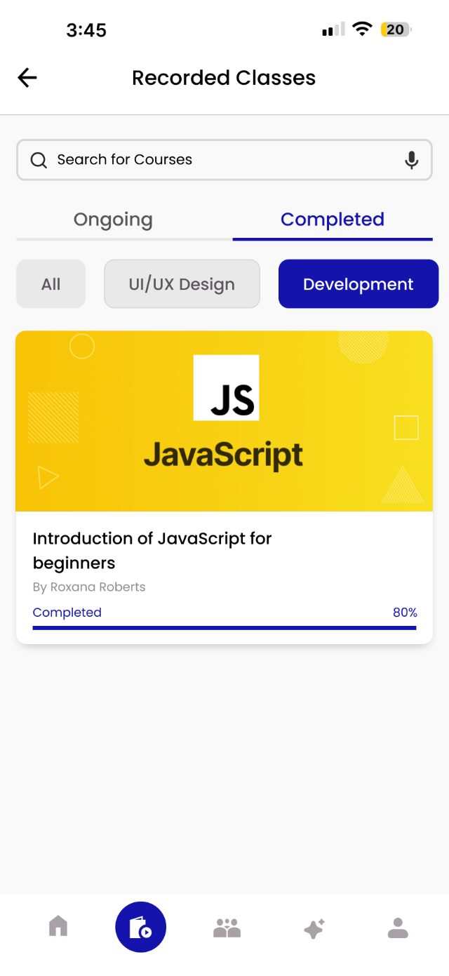EduFusion — Completed · Development
