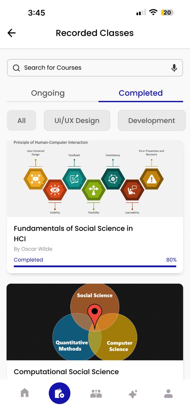 EduFusion — Completed · HCI