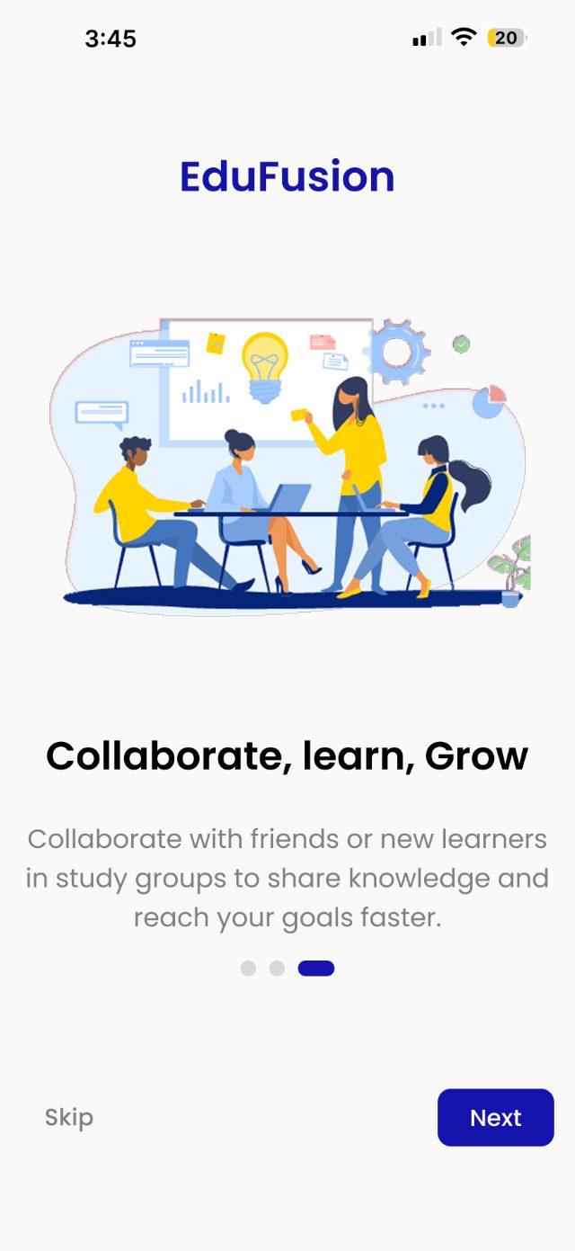 EduFusion — Collaborate, learn, grow