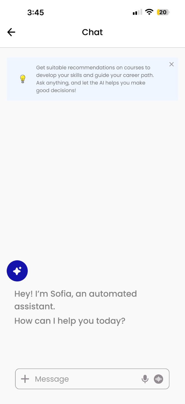 EduFusion — Chat · Welcome