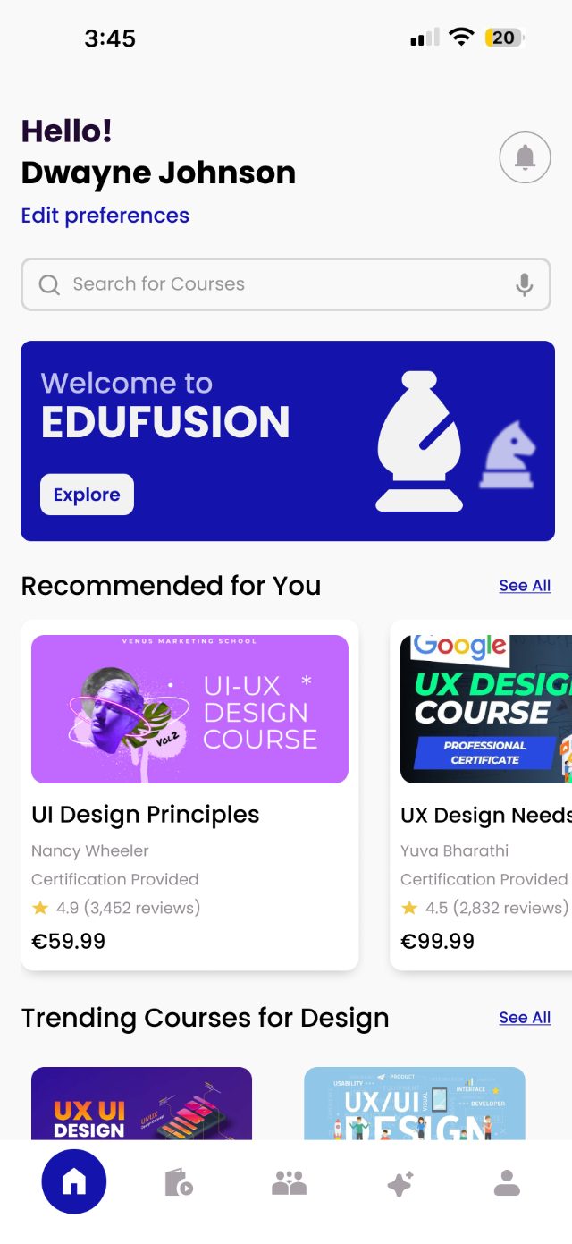 EduFusion — Home