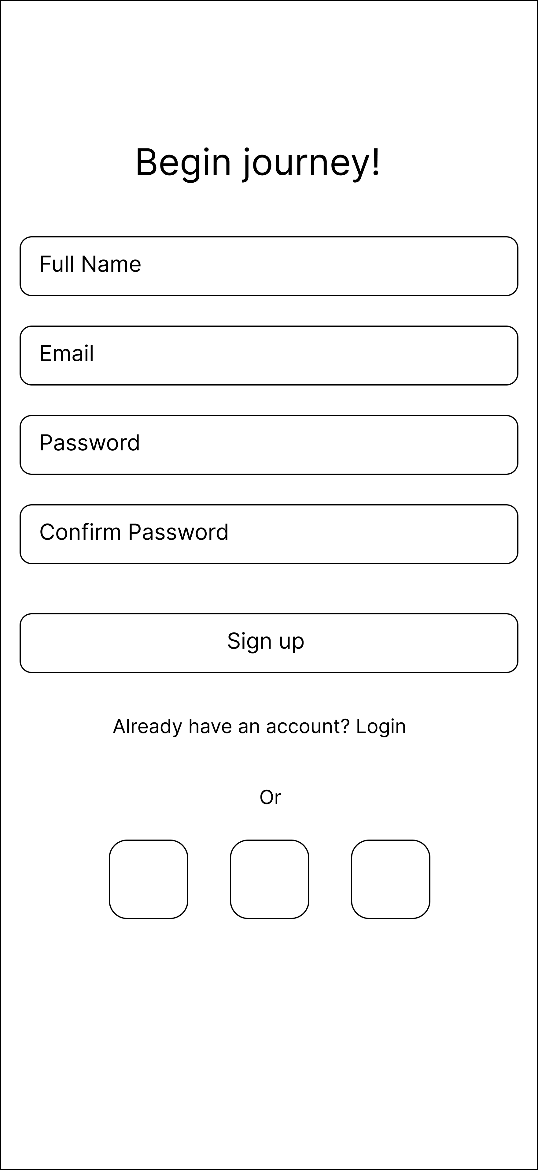 EduFusion Sign up wireframe