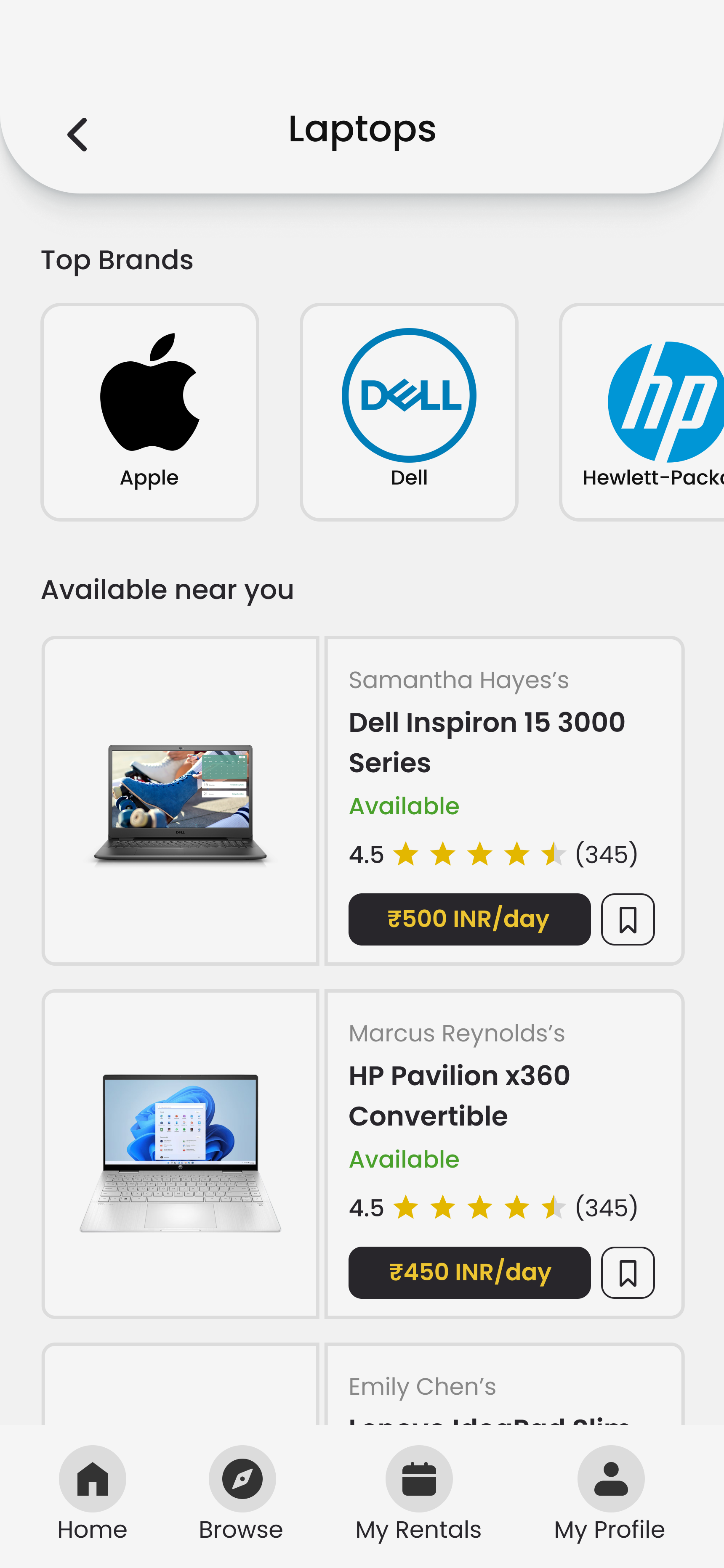 GadgetGo Category browse screen