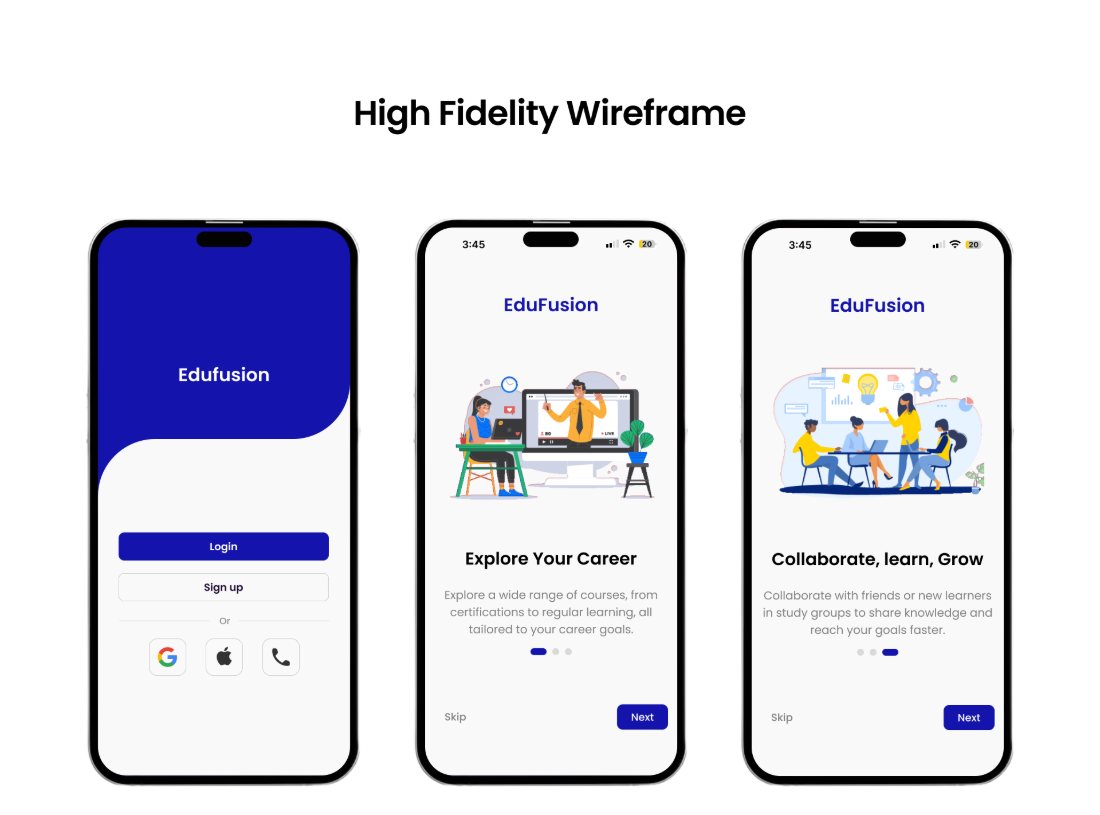 EduFusion e-learning prototype