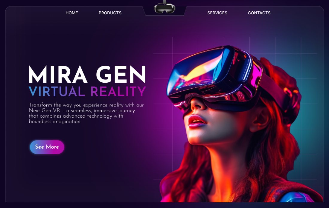 Mira Gen landing page