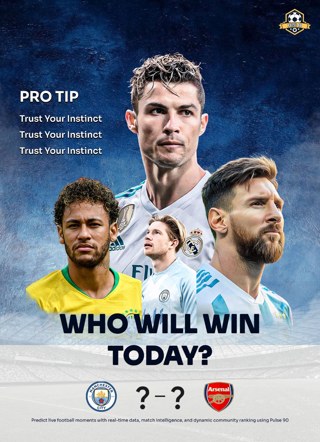 Pulse 90 — Pro tip, trust your instinct matchday poster
