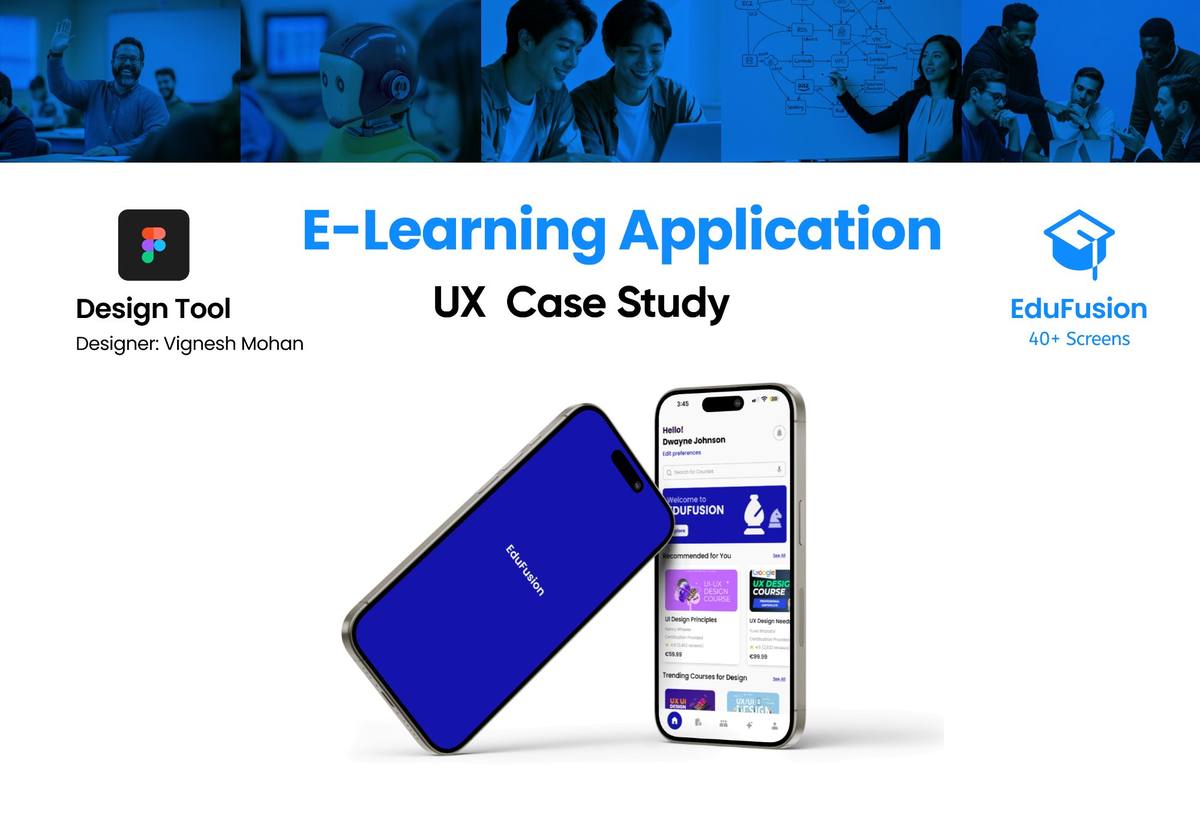 EduFusion — E-Learning Application UX Case Study