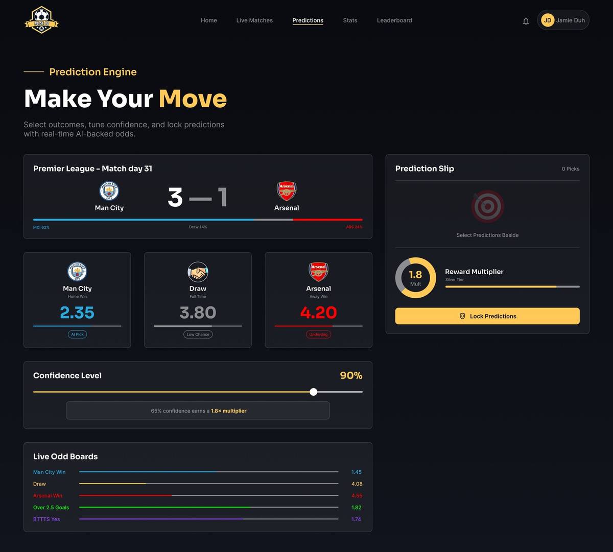 Pulse 90 — Live Statistics — Data That Moves